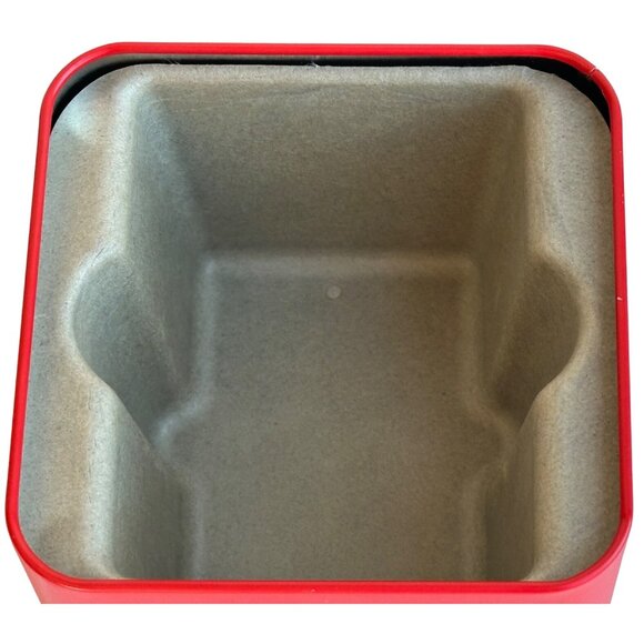 2017 Christmas Holiday Fossil Watch Holder ONLY Metal Tin Box Cases 2.75" Tall - Picture 12 of 16